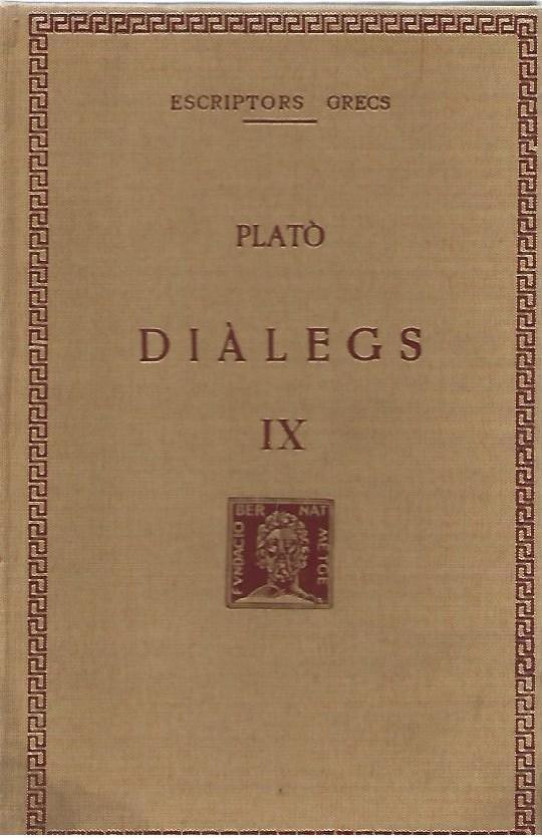 DIALEGS Volum IX (Plató)