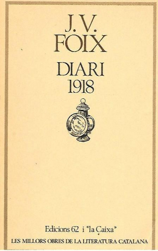 DIARI 1918   (J. V. Foix)