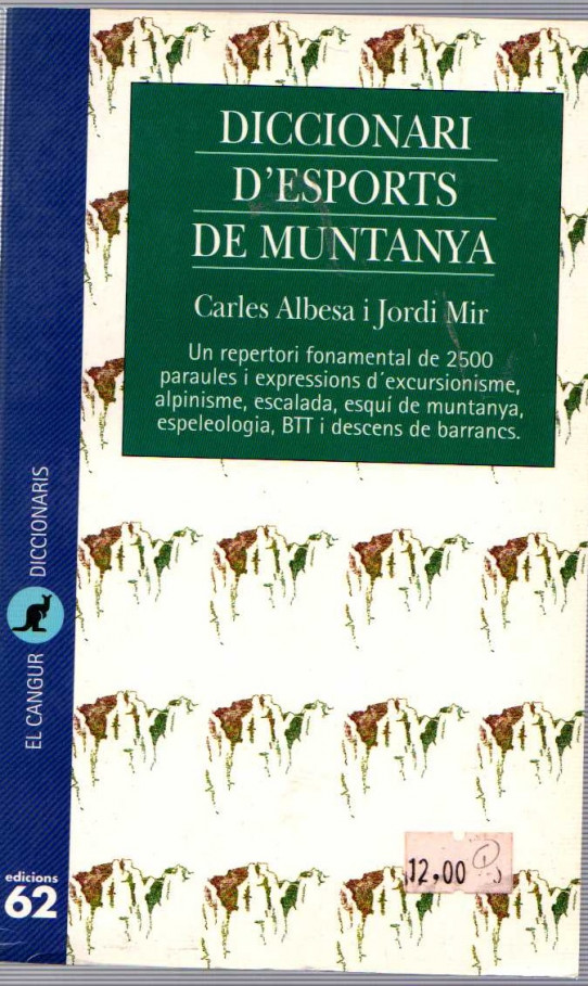 DICCIONARI D'ESPORTS DE MUNTANYA