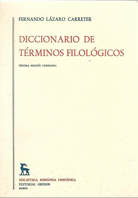 DICCIONARIO DE TERMINOS FILOLOGICOS