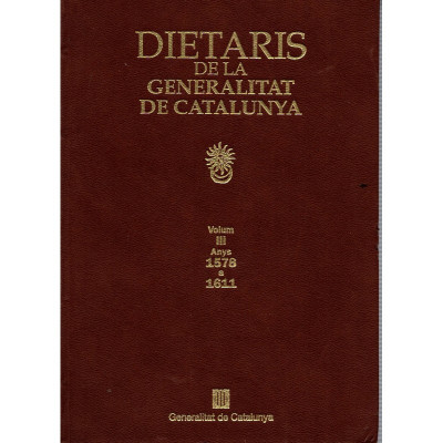 Dietaris de la Generalitat de Catalunya (5 vol.) / Generalitat de Catalunya