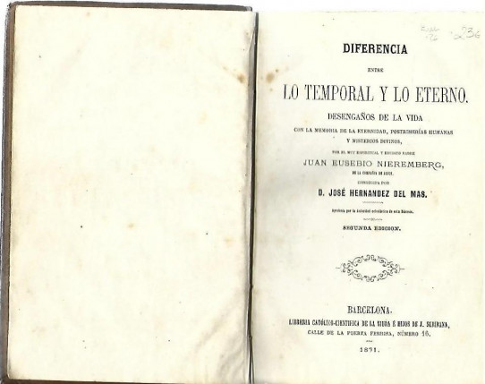 DIFERENCIA ENTRE LO TEMPORAL Y LO ETERNO. DESENGAÑOS DE LA VIDA