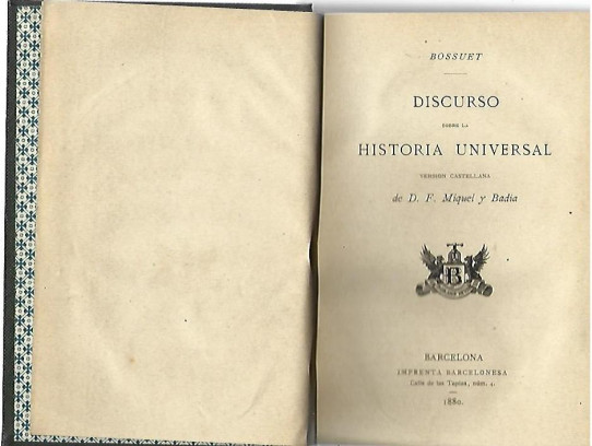 DISCURSO SOBRE LA HISTORIA UNIVERSAL