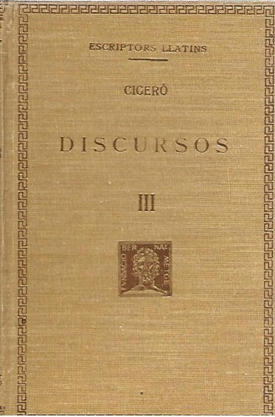 DISCURSOS III   (Ciceró)