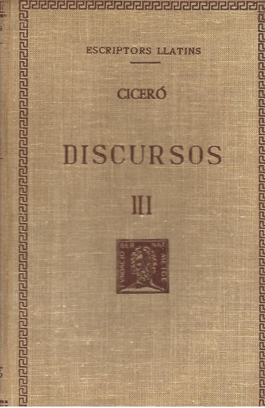 DISCURSOS Volum III  (Ciceró)
