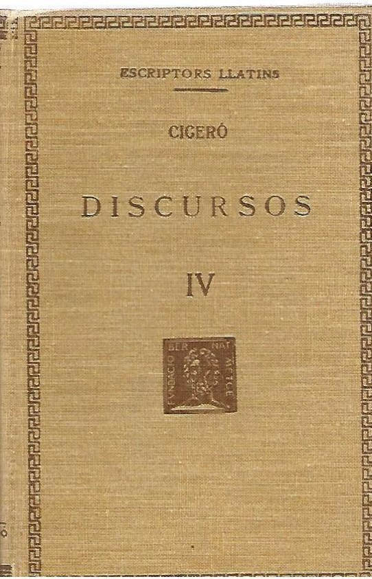 DISCURSOS  Volum IV  (Ciceró)