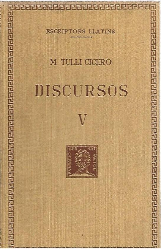 DISCURSOS Volum V  (Ciceró)