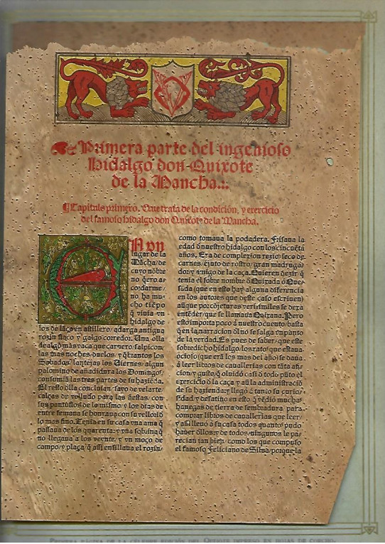 DON QUIJOTE DE LA MANCHA 2 Volumenes. 'EDICIÓN DEL CENTENARO DE 1915'