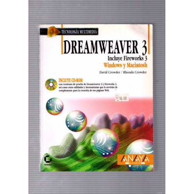 Dreamweaver 3 / David Crowder y Rhonda Crowder