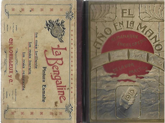 EL AÑO EN LA MANO. ALMANAQUE ENCICLOPEDIA DE LA VIDA PRACTICA 1910