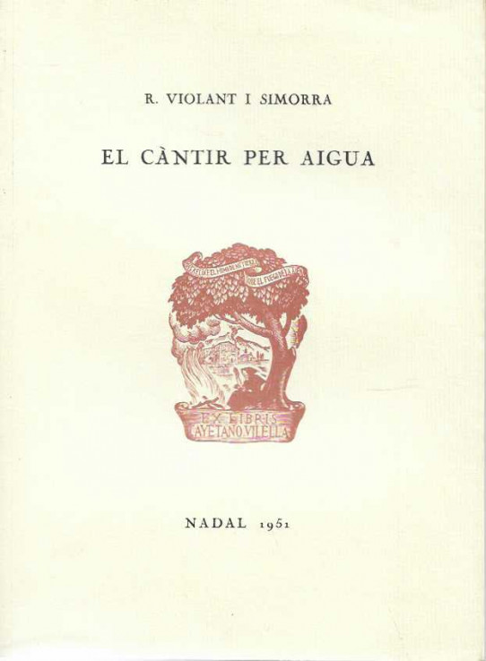 EL CÀNTIR PER AIGUA. Edició facsímil.