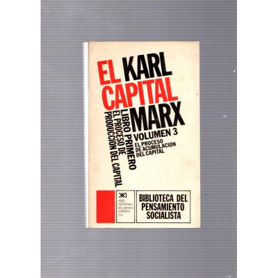 El capital (Volumen 3) / Karl Marx