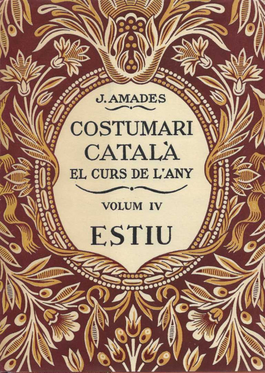 EL COSTUMARI CATALÀ. EL CURS DE L'ANY. 5 volums.