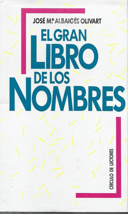 EL GRAN LIBRO DE LOS NOMBRES