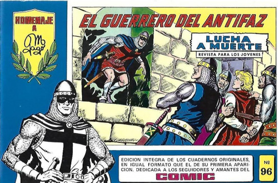 EL GUERRERO DEL ANTIFAZ. LUCHA A MUERTE Nº 96. Colección Homenaje a Manuel Gago