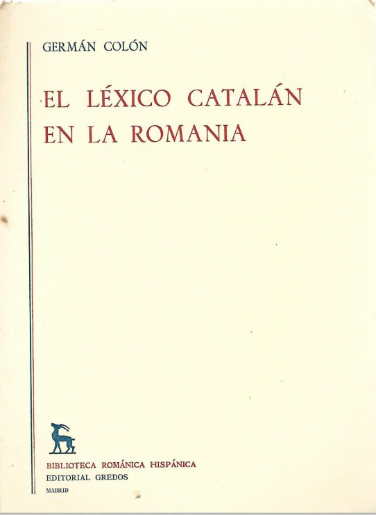 EL LEXICO CATALAN EN LA ROMANIA