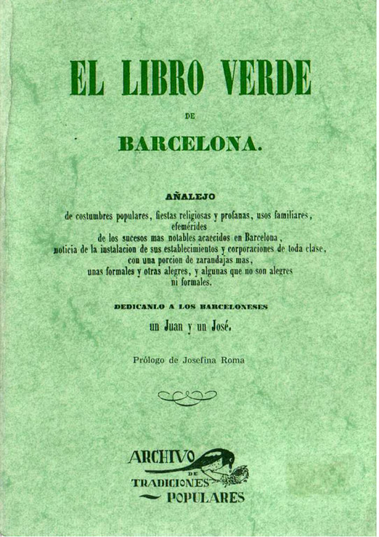EL LIBRO VERDE DE BARCLEONA