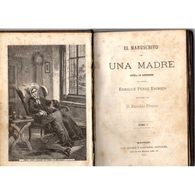 El manuscrito de una madre : novela de costumbres. vol.  I,  II / Pérez Escrich, Enrique (1829-1897)