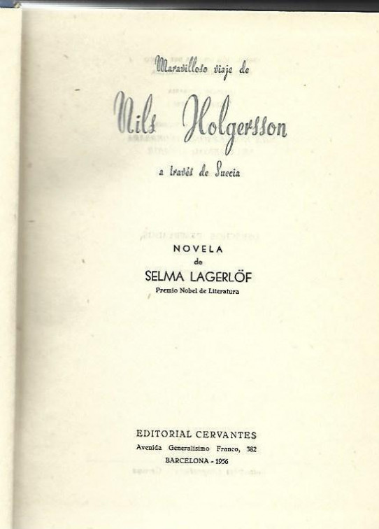 EL MARAVILLOSO VIAJE DE NILS HOLGERSSON A TRAVÉS DE SUECIA
