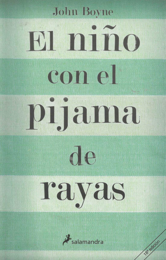 El niño con el pijama a rayas.