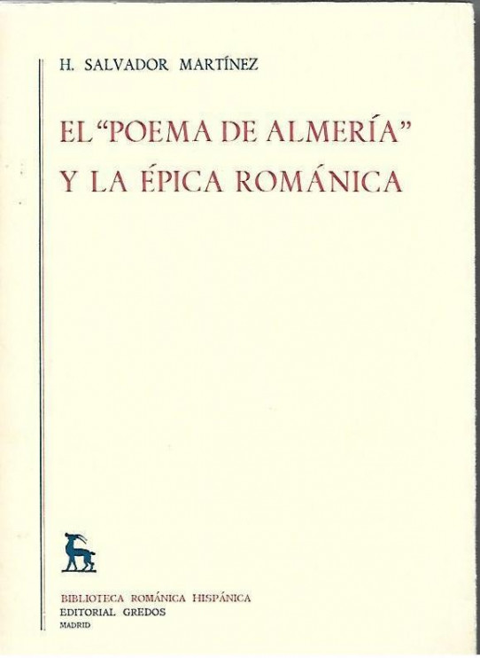 EL 'POEMA DE ALMERIA' Y LE ÉPICA ROMÁNICA