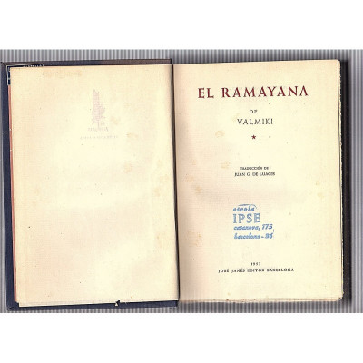 El Ramayana / Valmiki