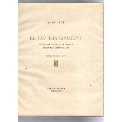 El vas transparent / Joan Arús