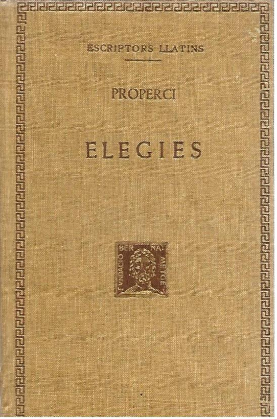 ELEGIES  (Properci)