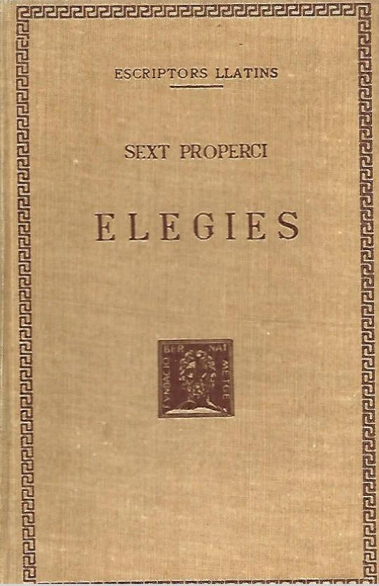 ELEGIES  (Sext Properci)