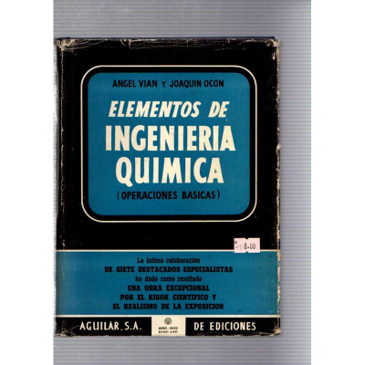 Elementos de ingeniería química / Ángel Vian y Joaquín Ocon