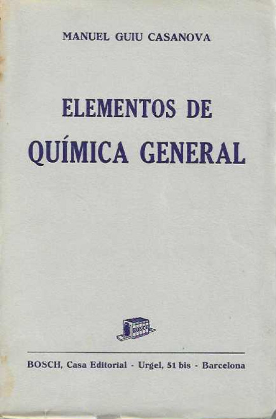 ELEMENTOS DE QUIMICA GENERAL   ---2º edicion de la obra memento de quimica---