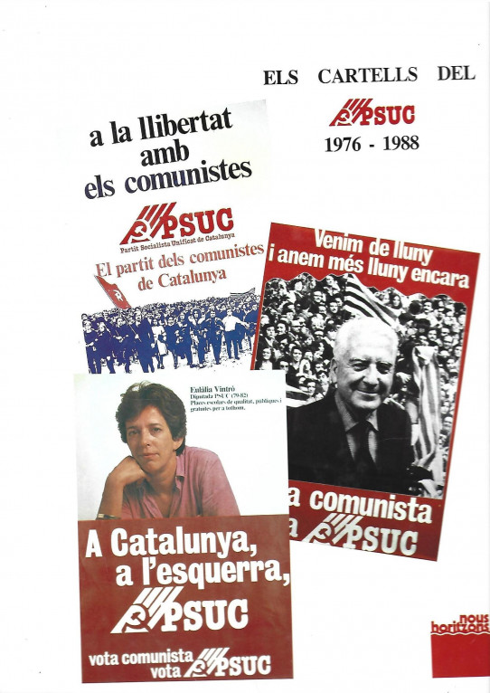 ELS CARTELLS DEL PSUC 1976-1988.