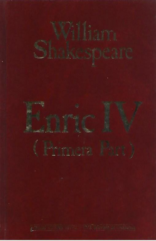 ENRIC IV  (Primera Part)  (Shakespeare)