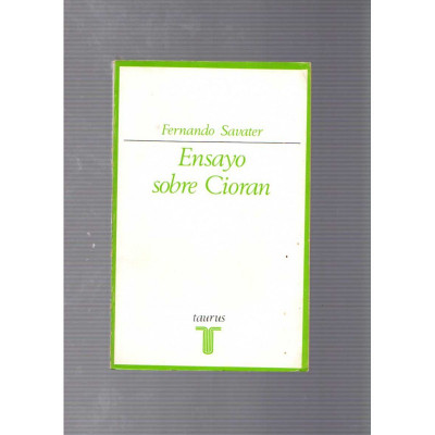 Ensayo sobre Cioran / Fernando Savater
