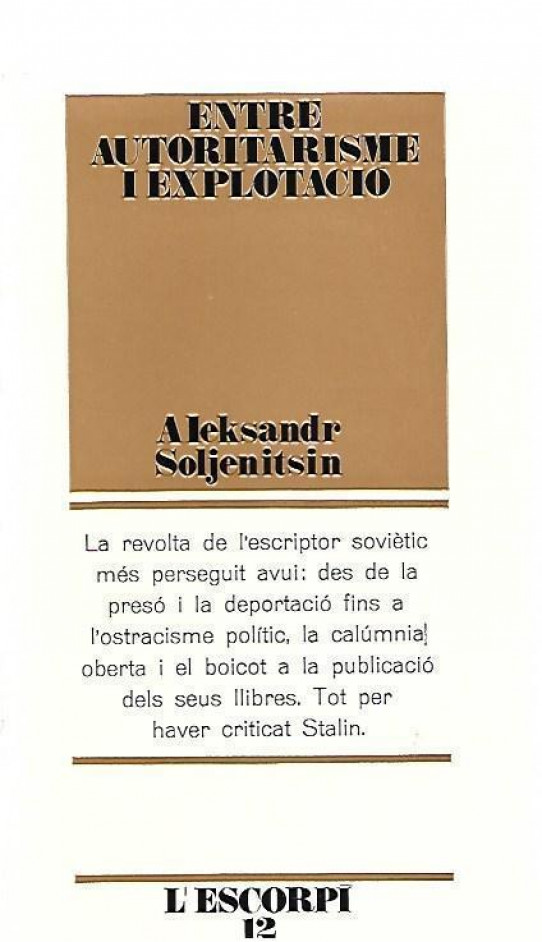 ENTRE AUTORITARISME I EXPLOTACIO