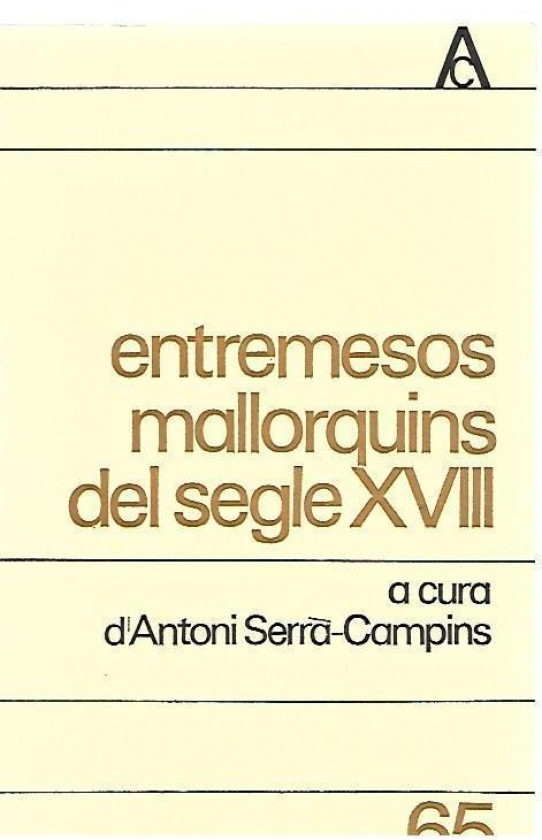 ENTREMESOS MALLORQUINS DEL SEGLE XVIII