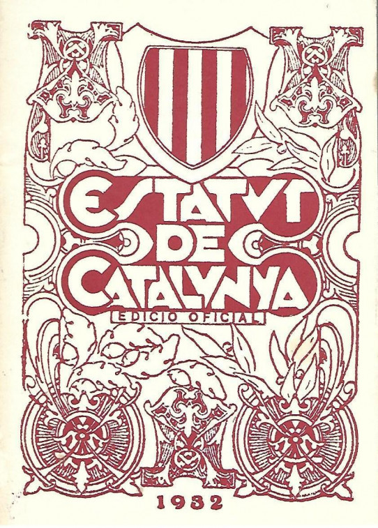 ESTATUT DE CATALUNYA Edició Oficial de 1932