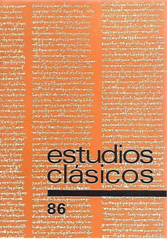 ESTUDIOS CLASICOS Nº 86. El Comediografo Cecilio Estacio