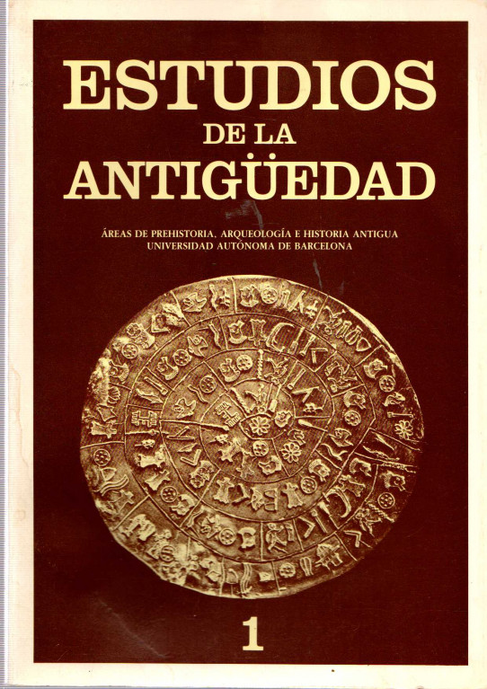 ESTUDIOS DE LA ANTIGÜEDAD 2VOLUMS