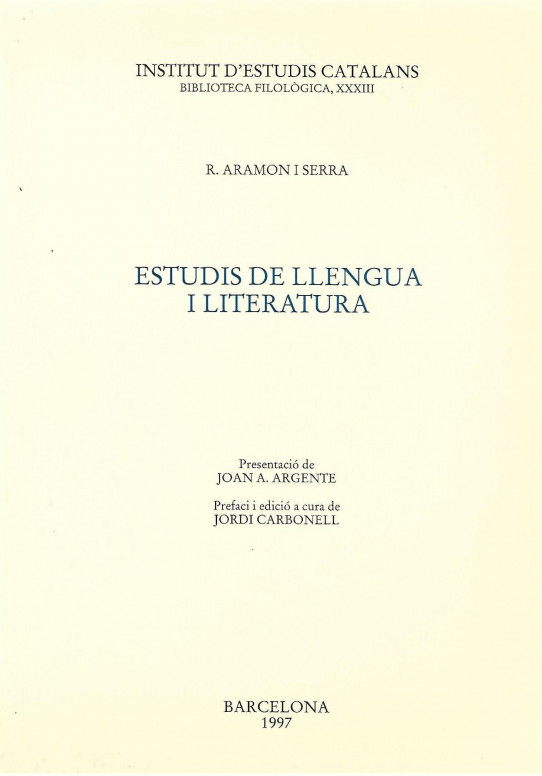 ESTUDIS DE LLENGUA I LITERATURA