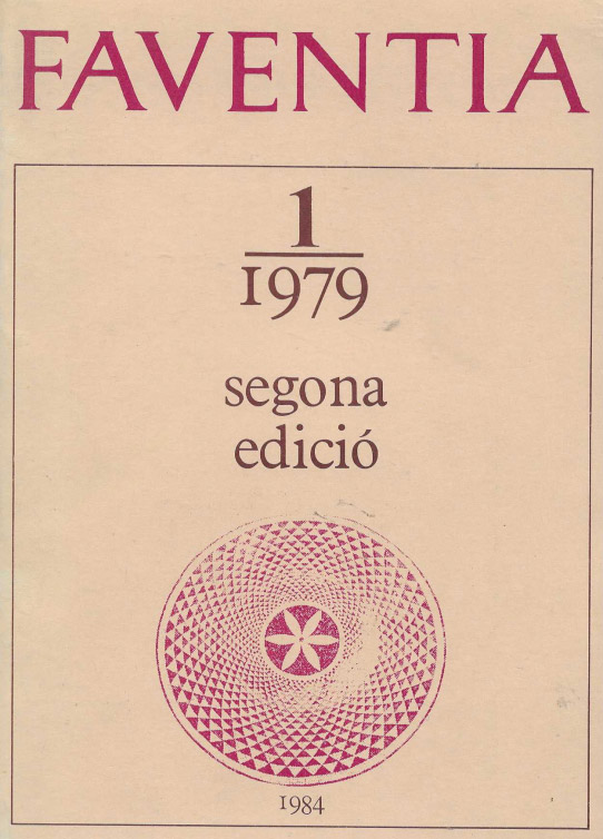 Faventia. 1/1979.