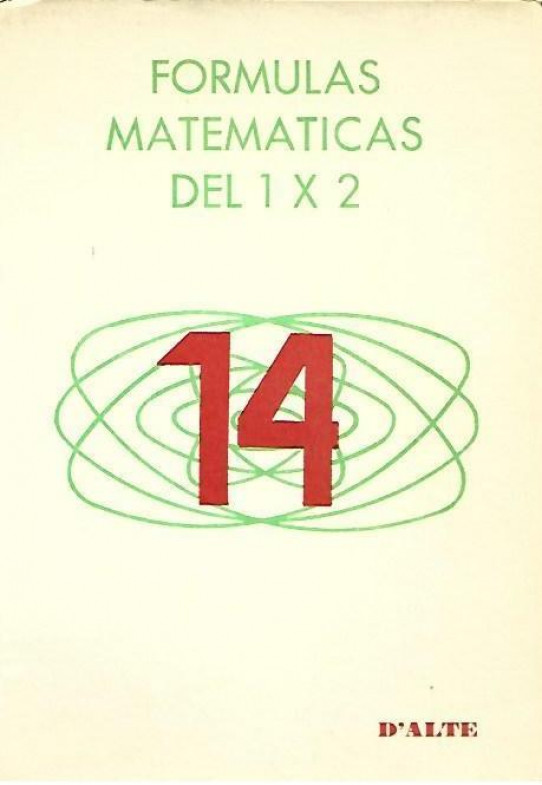 FORMULAS MATEMATICAS  DEL 1X2