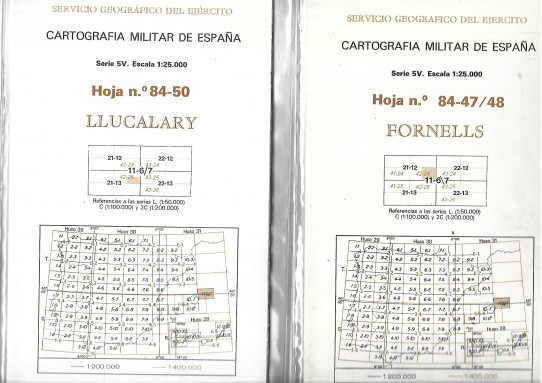 FORNELLS - MAHON - CIUDADELA - ALAYOR - LLUCARALY - SANTANDRIA - SES COVAS NOVAS - ISLA DEL AIRE - ISLA COLOM