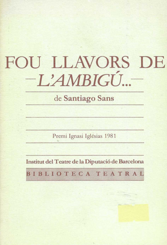 Fou llavors de -l'ambigú...-