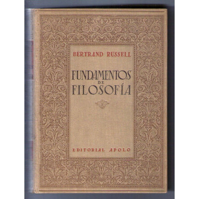 Fundamentos de filosofía  / Bertrand Russell