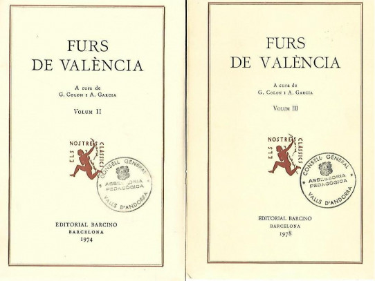 FURS DE VALENCIA Volums I, II i III