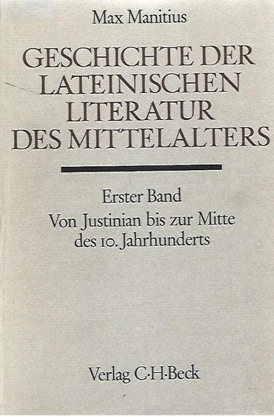 GESCHICHTE DER LATEINISCHEN LITERATUR DES MITTELALTERS  3 BÄNDE