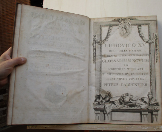 GLOSSARIUM MEDIAE ET INFIMAE LATINITATIS (1733-1766) 10 VOL. COMPLETO. CHARLES DE FRESNE, SIEUR DU CANGE