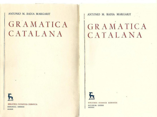 GRAMATICA CATALANA 2 Volumenes