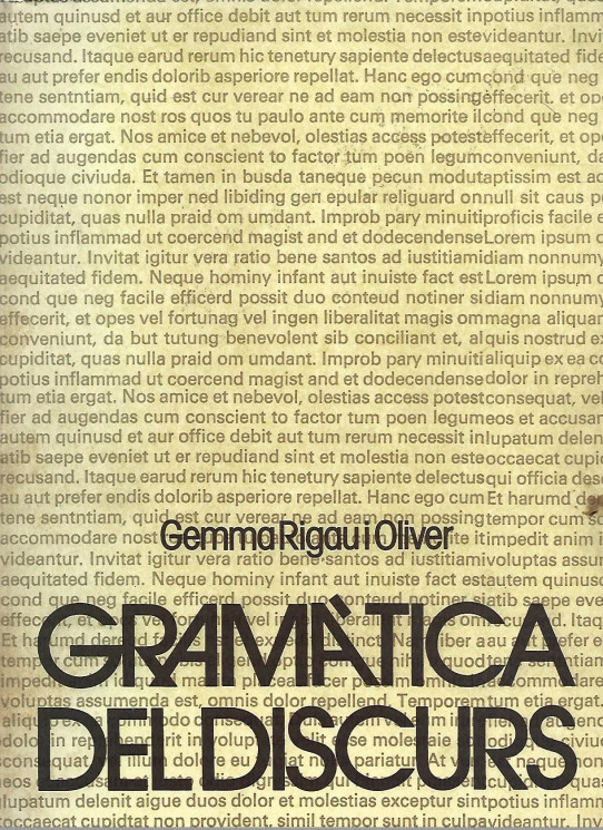 GRAMATICA DEL DISCURS